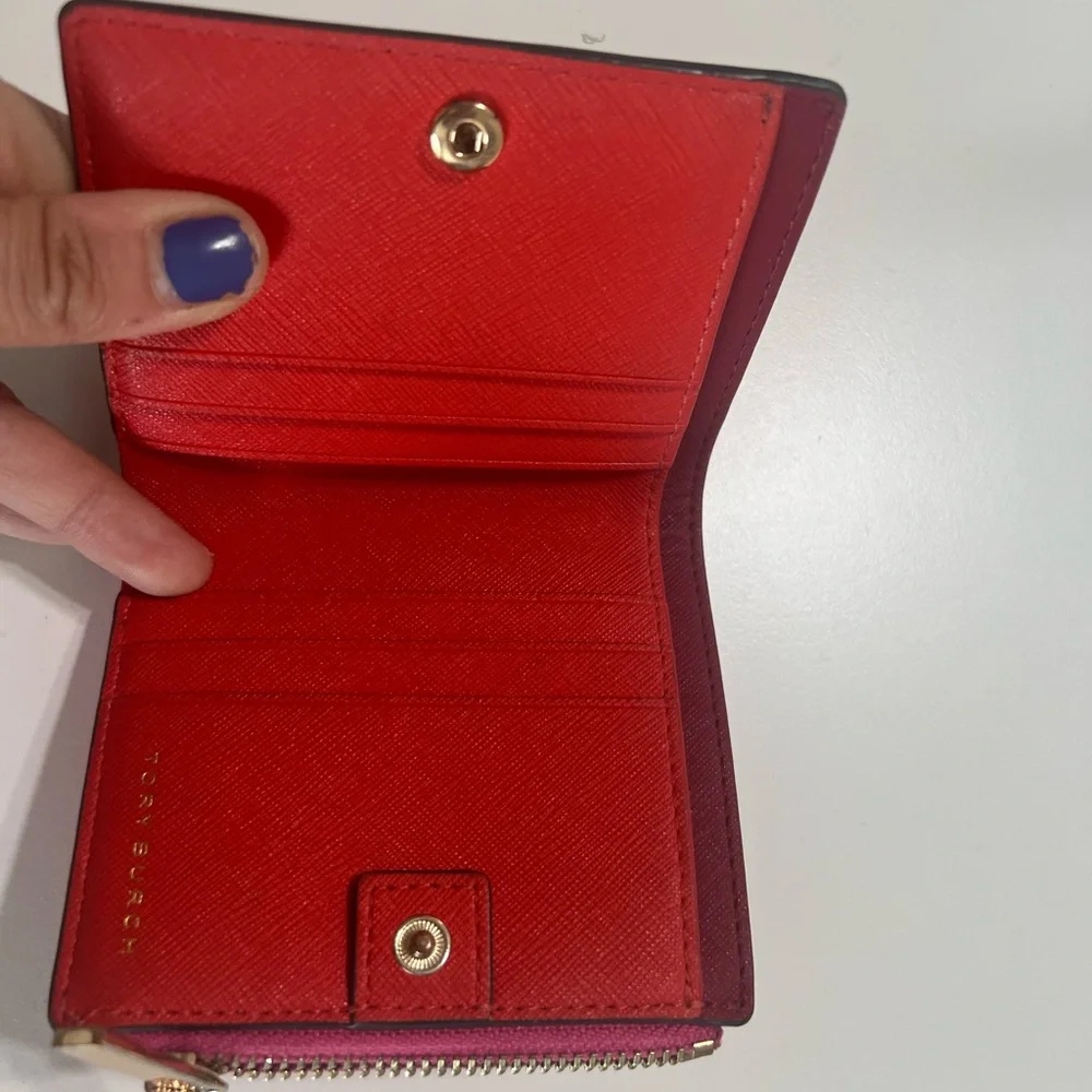 Tory Burch Emerson Color Block Mini Wallet - Picture 3 of 7